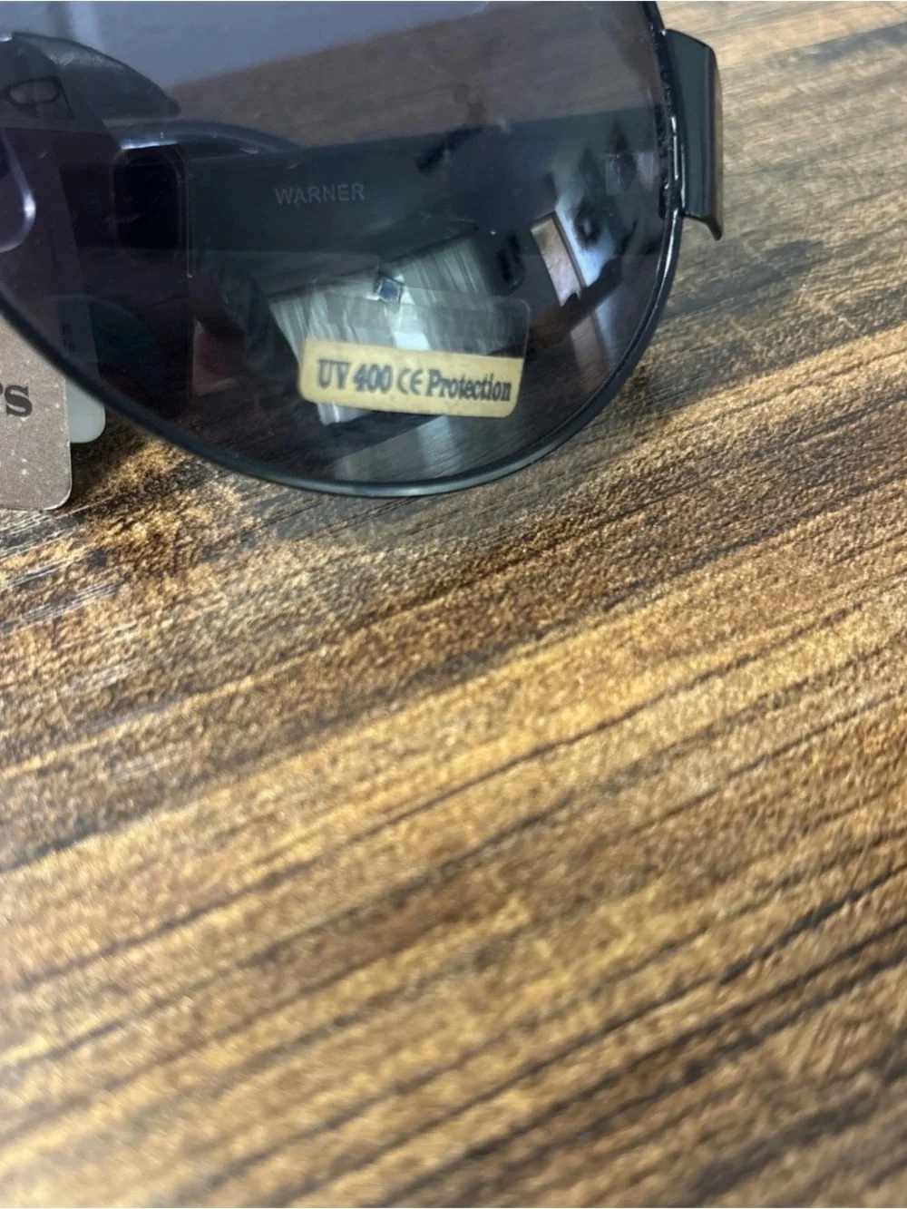 Warner's Men's Black Aviator Sunglasses